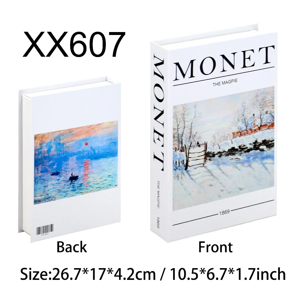 Fashion-Inspired Faux Book Storage Boxes – Elegant Decorative Accents for Home & Office