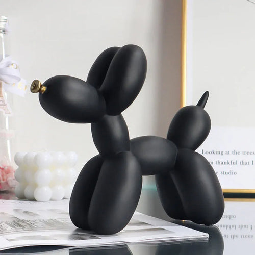 Colorful Balloon Dog Figurines – Artistic Resin Sculptures for Modern Home & Office Décor