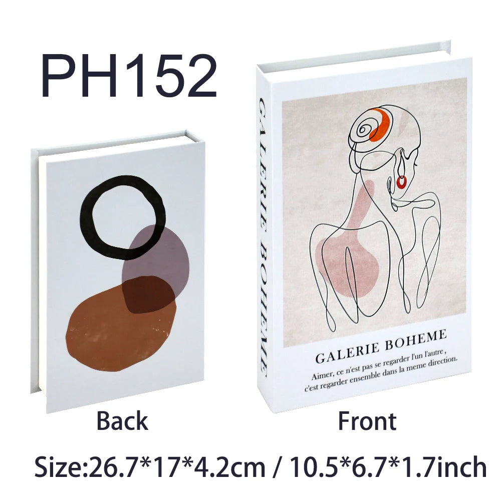 Fashion-Inspired Faux Book Storage Boxes – Elegant Decorative Accents for Home & Office