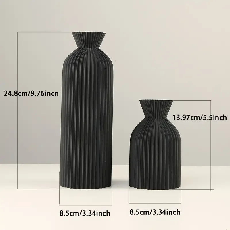 Modern Fluted Vases – Elegant Decorative Centrepieces for Home & Office