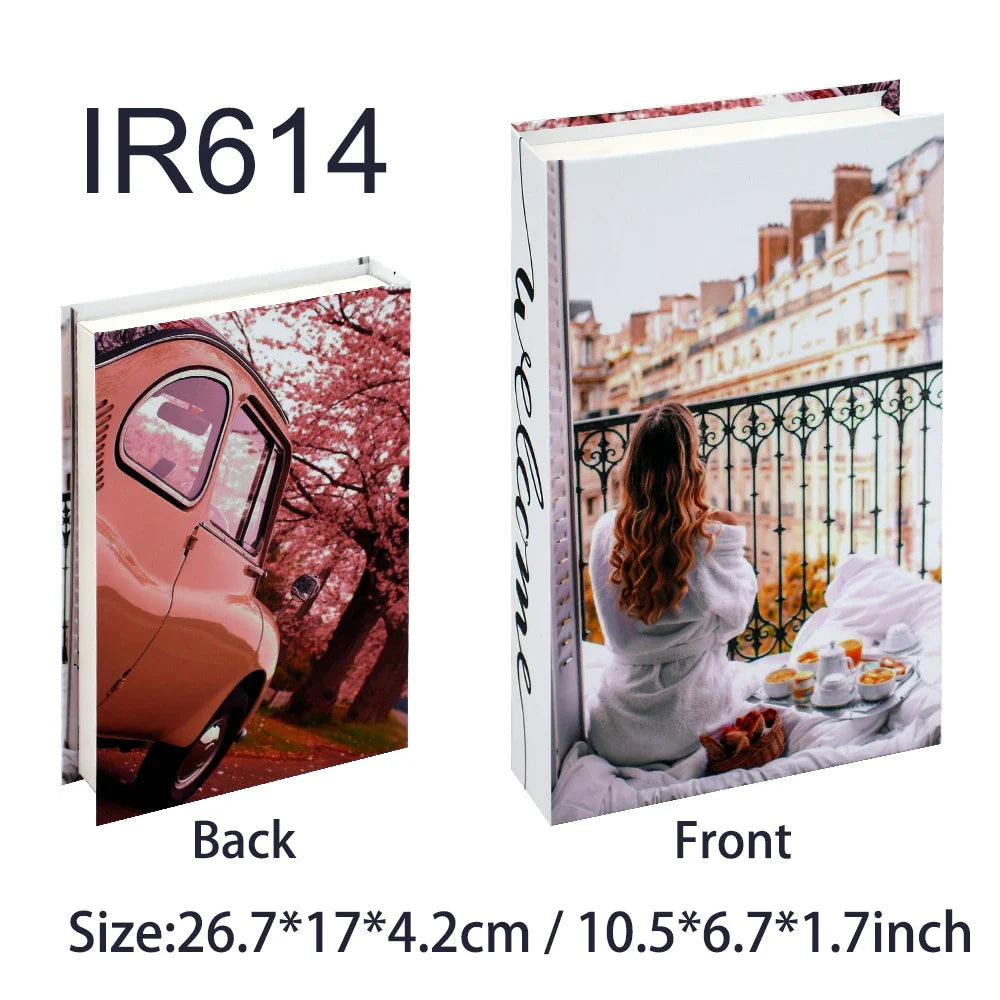 Fashion-Inspired Faux Book Storage Boxes – Elegant Decorative Accents for Home & Office