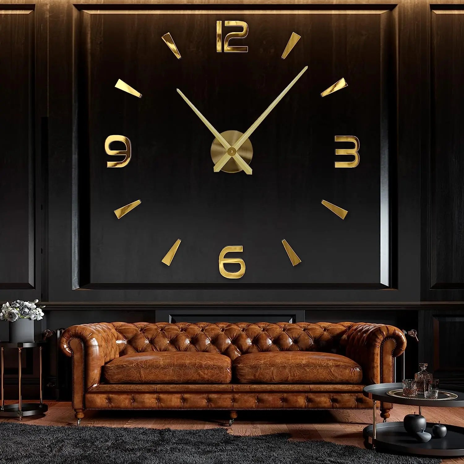 DIY 3D Self-Adhesive Mirrored Acrylic Wall Clock – Modern Frameless Timepiece for Home & Office