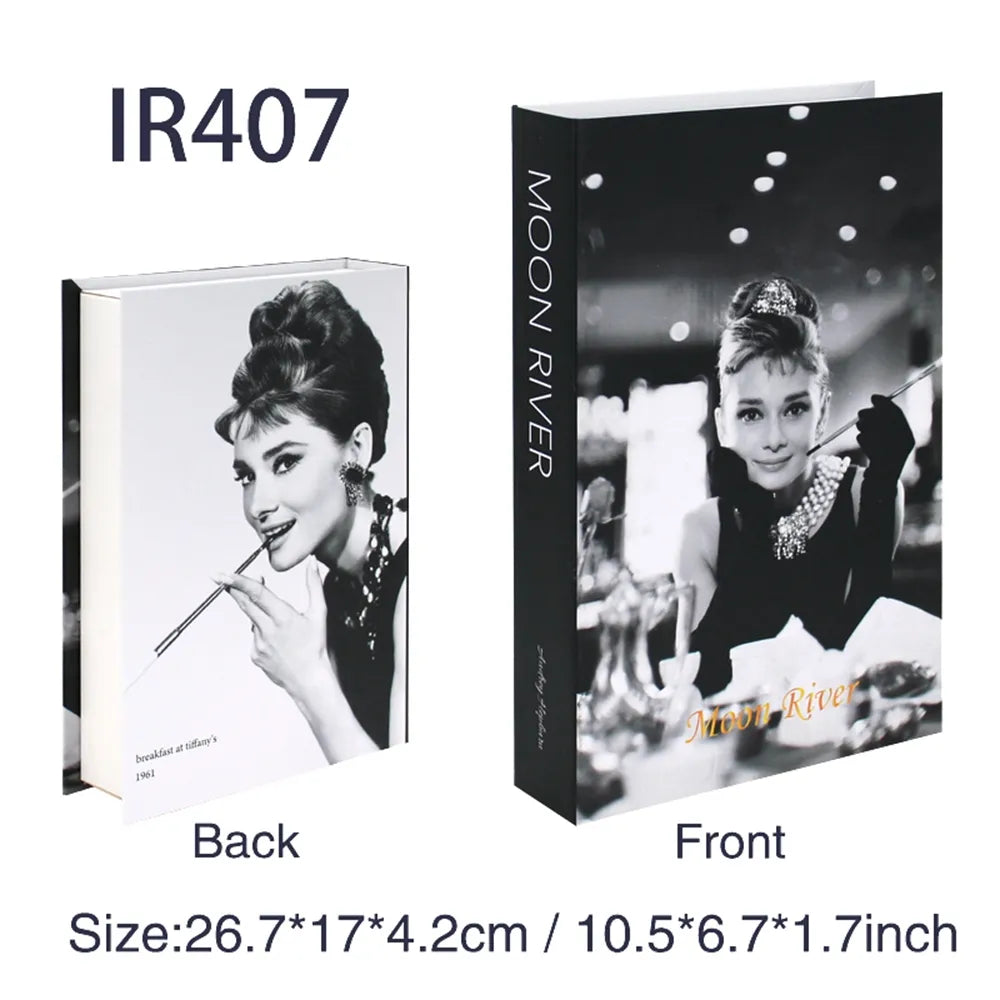 Fashion-Inspired Faux Book Storage Boxes – Elegant Decorative Accents for Home & Office