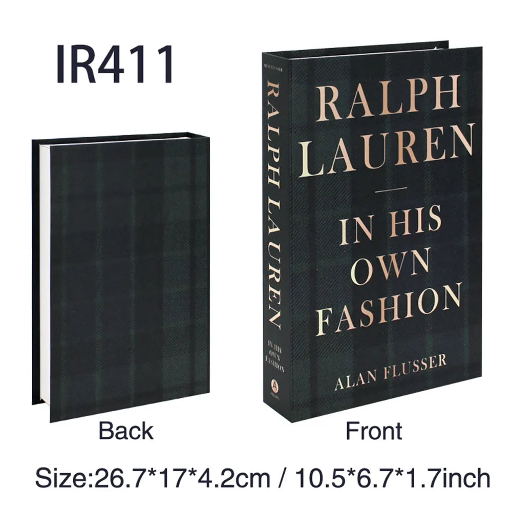 Fashion-Inspired Faux Book Storage Boxes – Elegant Decorative Accents for Home & Office