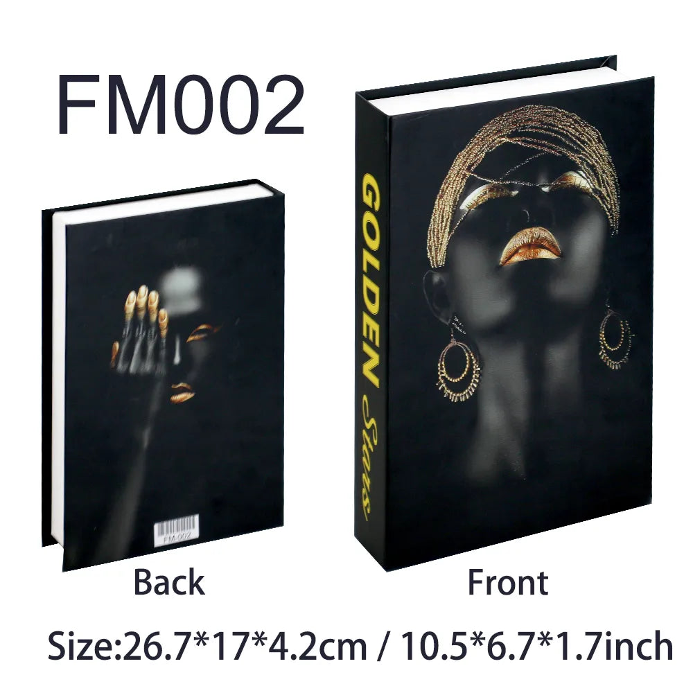 Fashion-Inspired Faux Book Storage Boxes – Elegant Decorative Accents for Home & Office