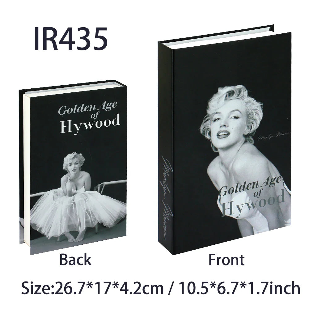 Fashion-Inspired Faux Book Storage Boxes – Elegant Decorative Accents for Home & Office