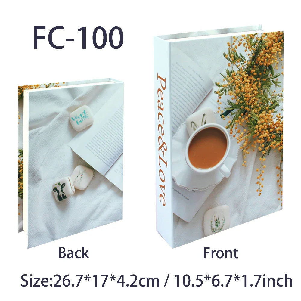 Fashion-Inspired Faux Book Storage Boxes – Elegant Decorative Accents for Home & Office