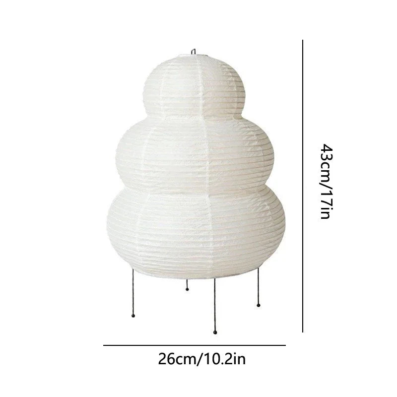 Minimalist Rice Paper Table Lamp – Soft Ambient Lighting for Home & Office