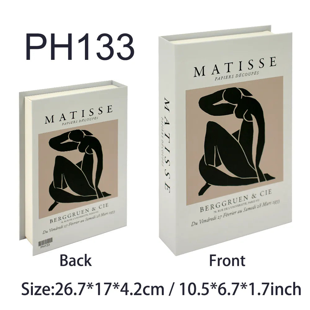 Fashion-Inspired Faux Book Storage Boxes – Elegant Decorative Accents for Home & Office