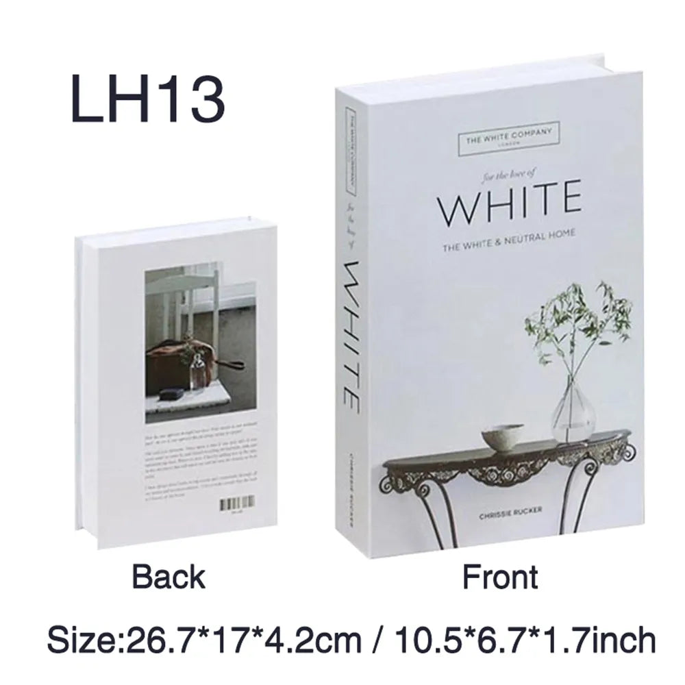 Fashion-Inspired Faux Book Storage Boxes – Elegant Decorative Accents for Home & Office