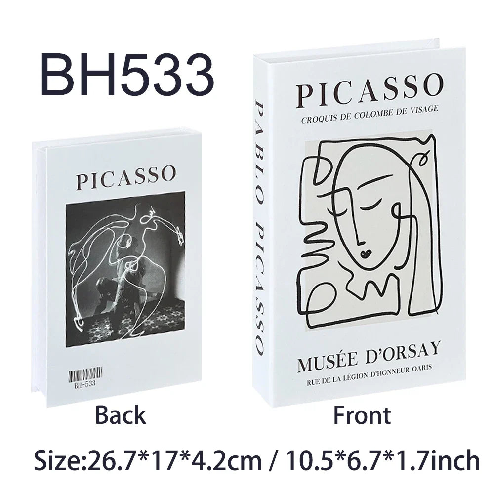 Fashion-Inspired Faux Book Storage Boxes – Elegant Decorative Accents for Home & Office