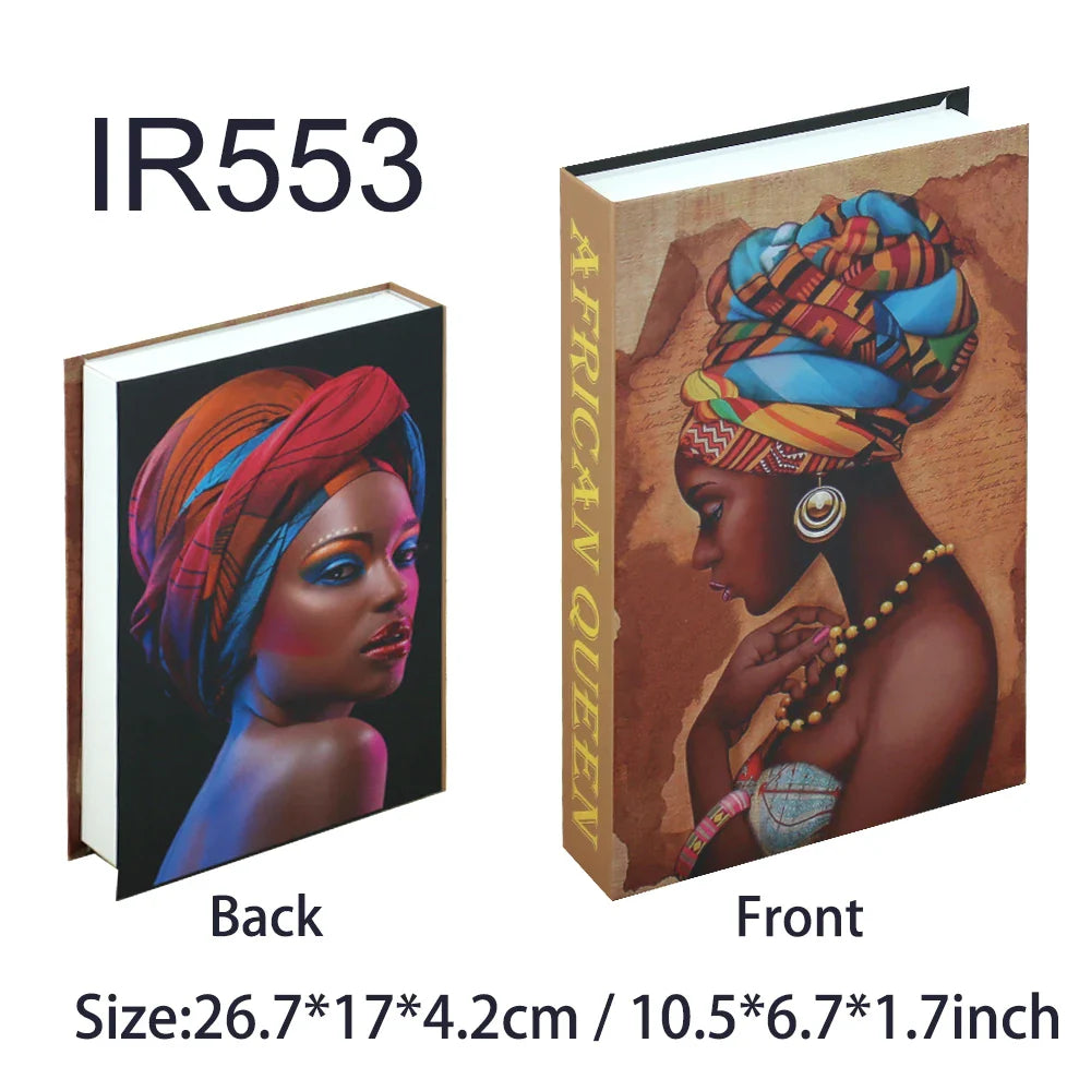 Fashion-Inspired Faux Book Storage Boxes – Elegant Decorative Accents for Home & Office