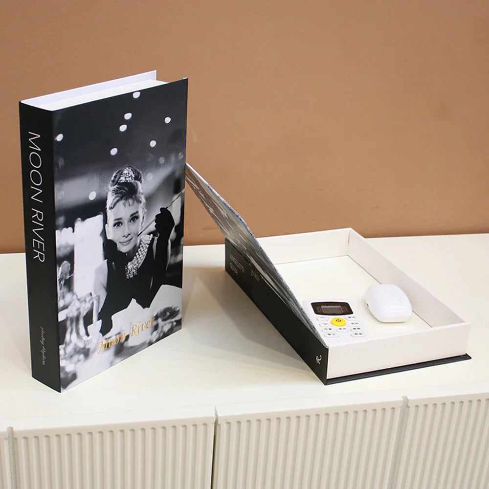 Fashion-Inspired Faux Book Storage Boxes – Elegant Decorative Accents for Home & Office