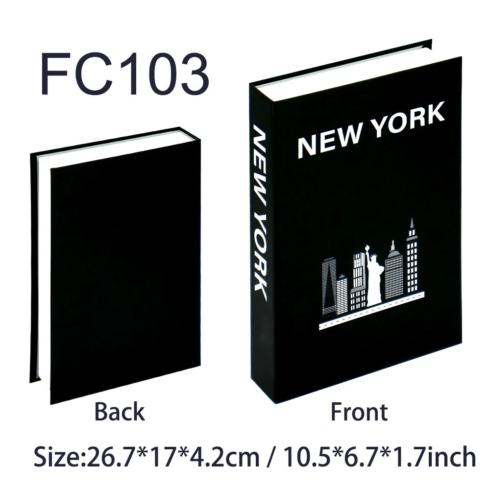 Fashion-Inspired Faux Book Storage Boxes – Elegant Decorative Accents for Home & Office