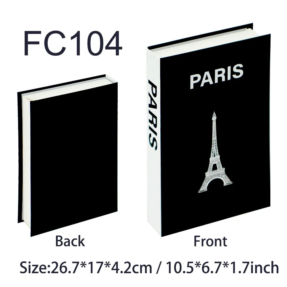 Fashion-Inspired Faux Book Storage Boxes – Elegant Decorative Accents for Home & Office