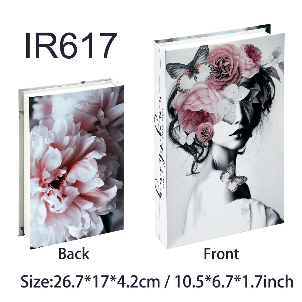 Fashion-Inspired Faux Book Storage Boxes – Elegant Decorative Accents for Home & Office