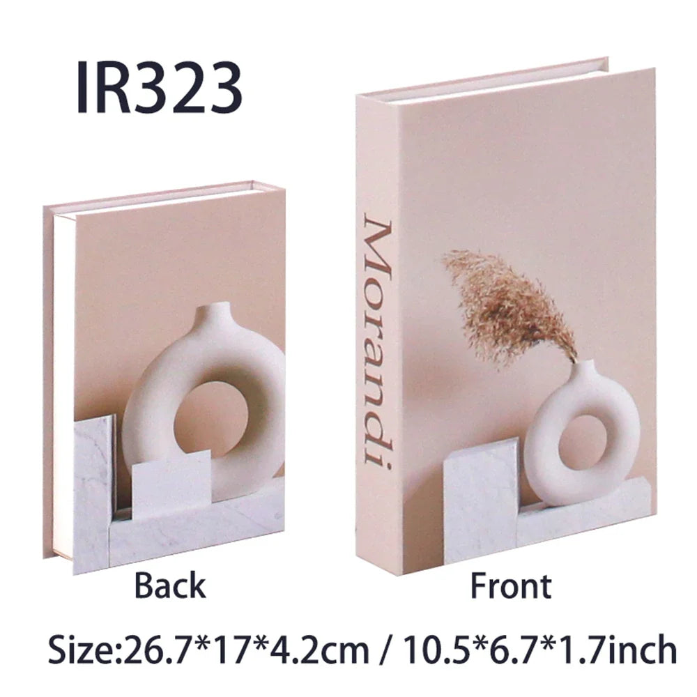 Fashion-Inspired Faux Book Storage Boxes – Elegant Decorative Accents for Home & Office