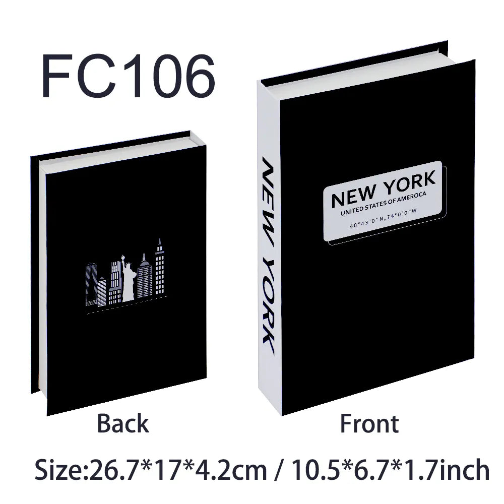Fashion-Inspired Faux Book Storage Boxes – Elegant Decorative Accents for Home & Office