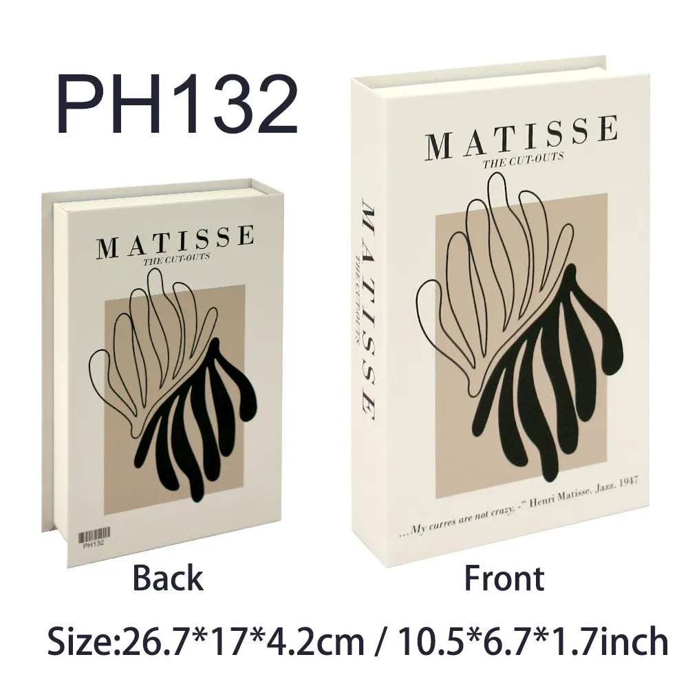 Fashion-Inspired Faux Book Storage Boxes – Elegant Decorative Accents for Home & Office