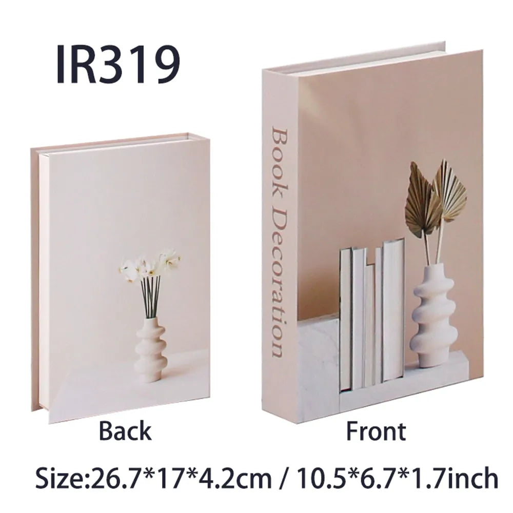 Fashion-Inspired Faux Book Storage Boxes – Elegant Decorative Accents for Home & Office