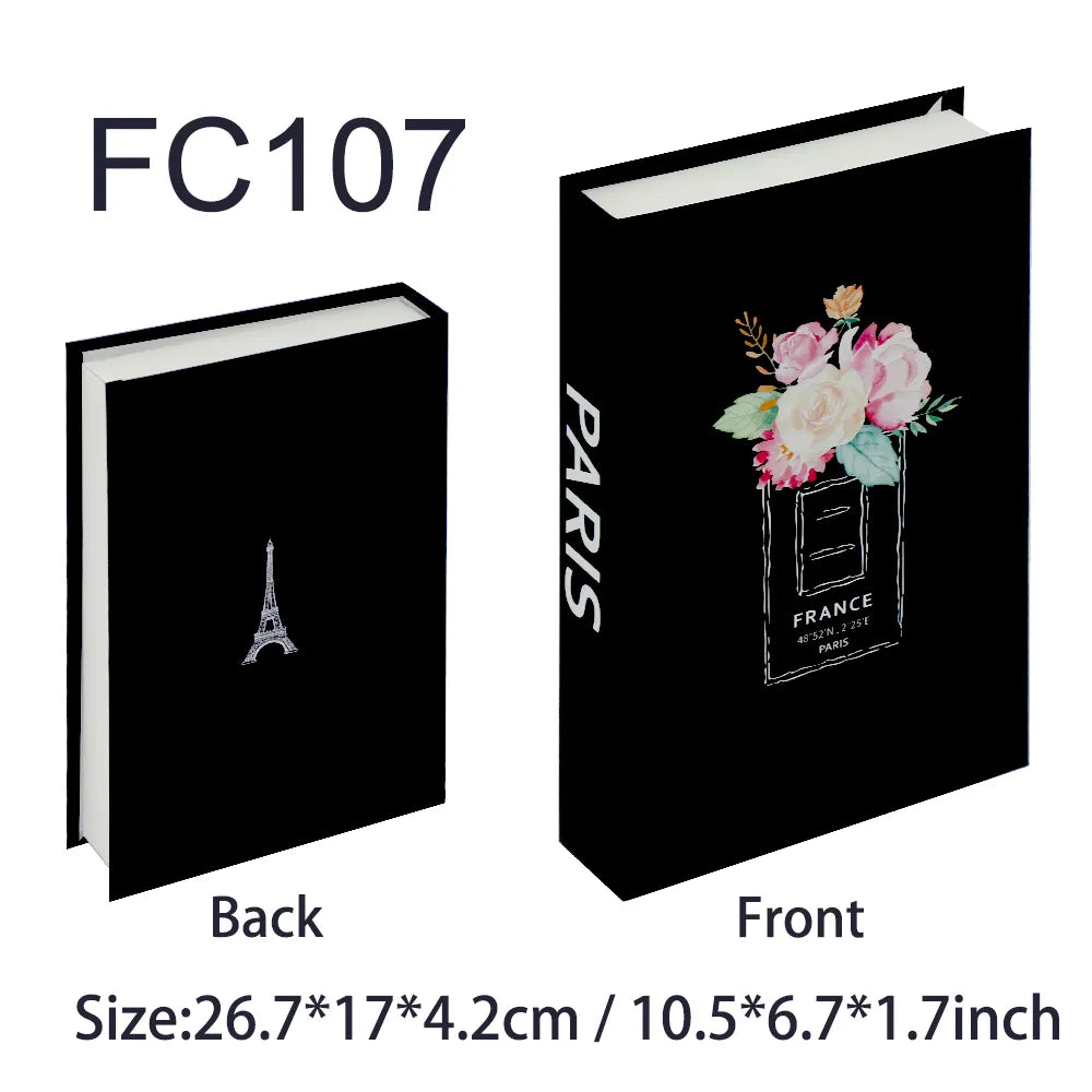 Fashion-Inspired Faux Book Storage Boxes – Elegant Decorative Accents for Home & Office