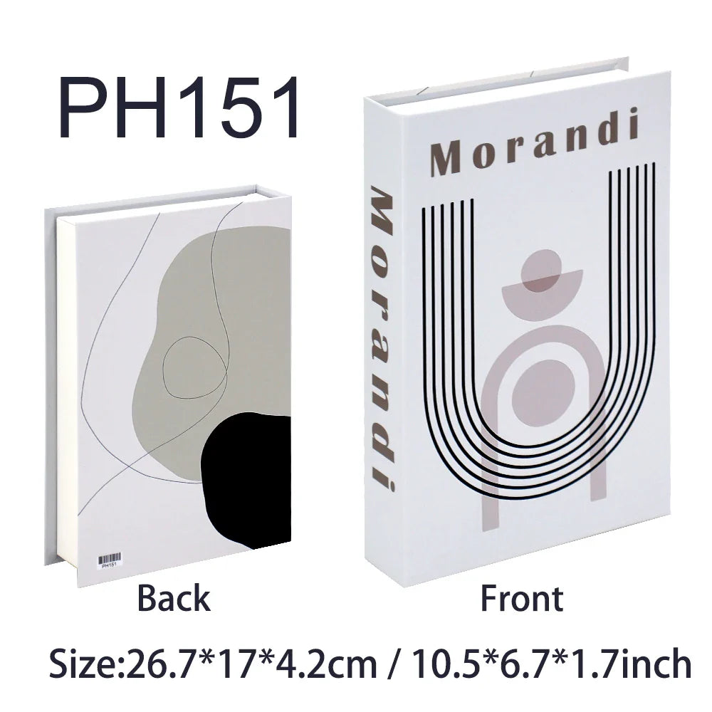 Fashion-Inspired Faux Book Storage Boxes – Elegant Decorative Accents for Home & Office