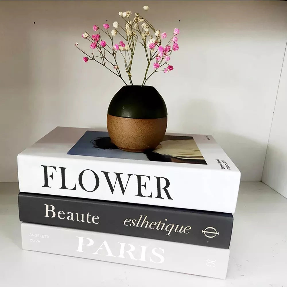 Fashion-Inspired Faux Book Storage Boxes – Elegant Decorative Accents for Home & Office