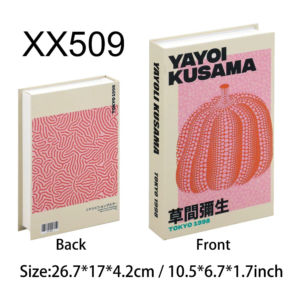 Fashion-Inspired Faux Book Storage Boxes – Elegant Decorative Accents for Home & Office