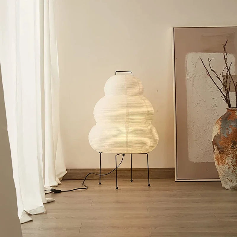 Minimalist Rice Paper Table Lamp – Soft Ambient Lighting for Home & Office
