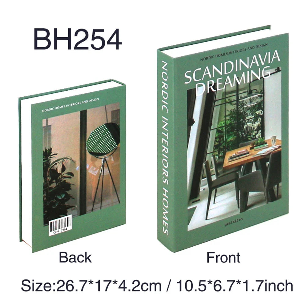 Fashion-Inspired Faux Book Storage Boxes – Elegant Decorative Accents for Home & Office