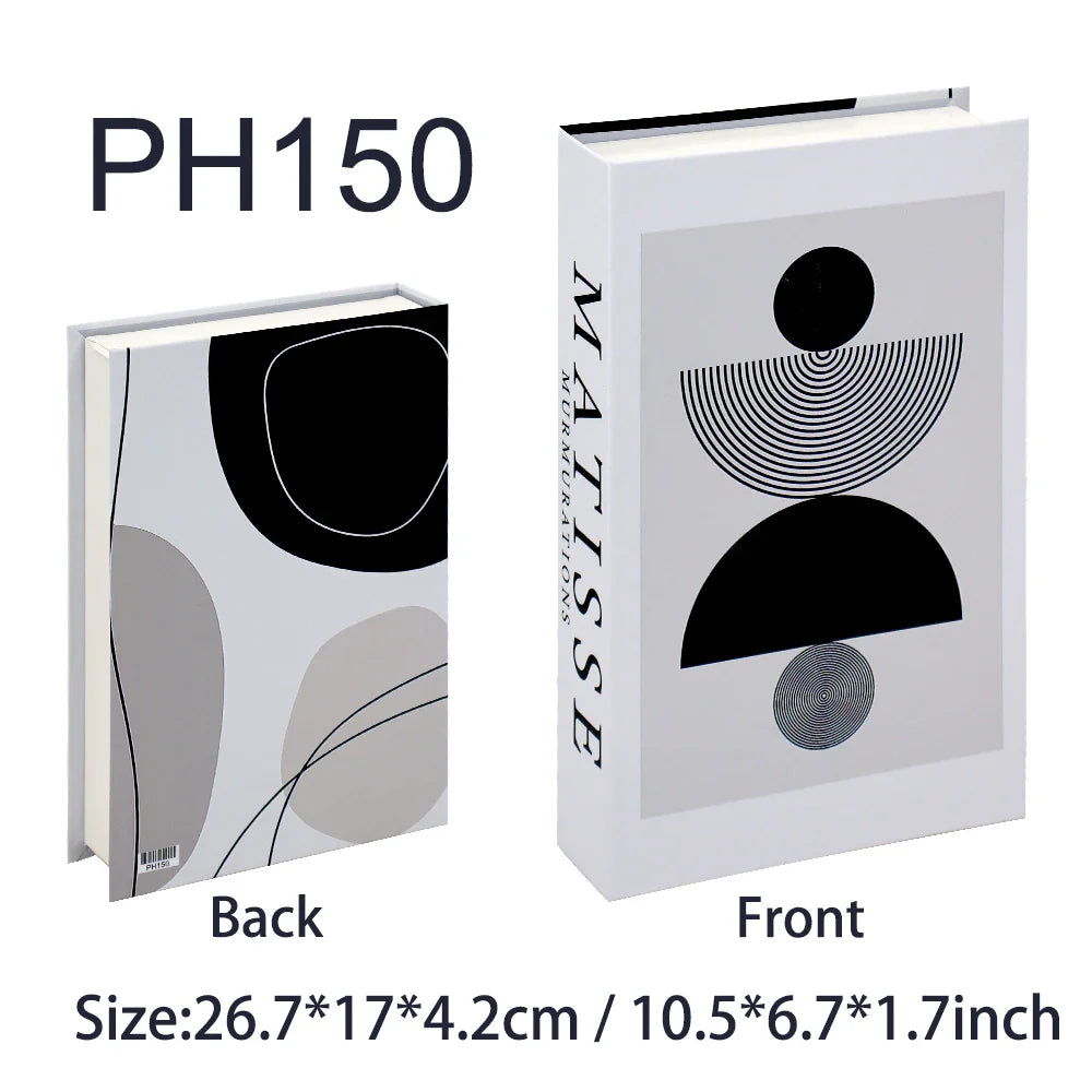 Fashion-Inspired Faux Book Storage Boxes – Elegant Decorative Accents for Home & Office